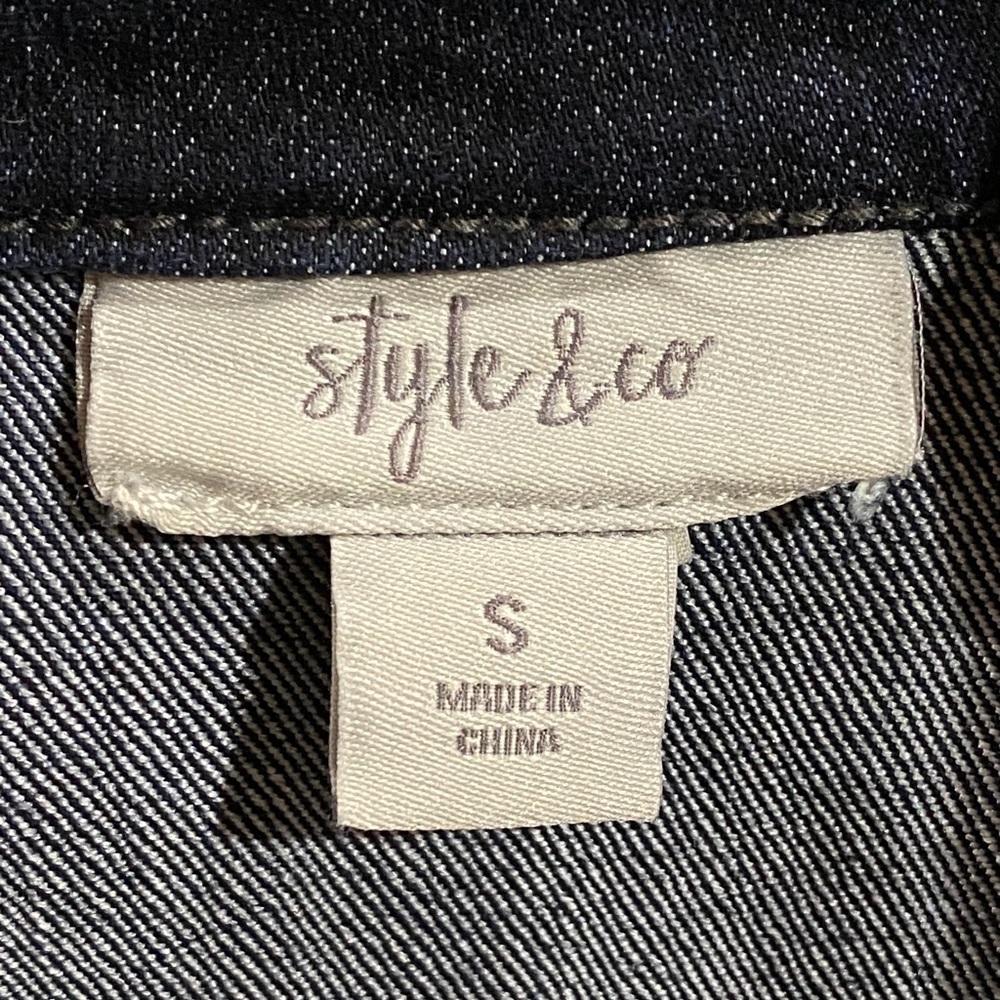 Style & Co Jean Jacket - Picture 8 of 10